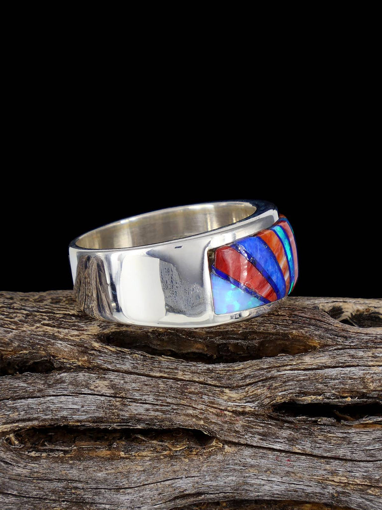 Multistone Inlay Ring Size 8 1/2 - PuebloDirect.com