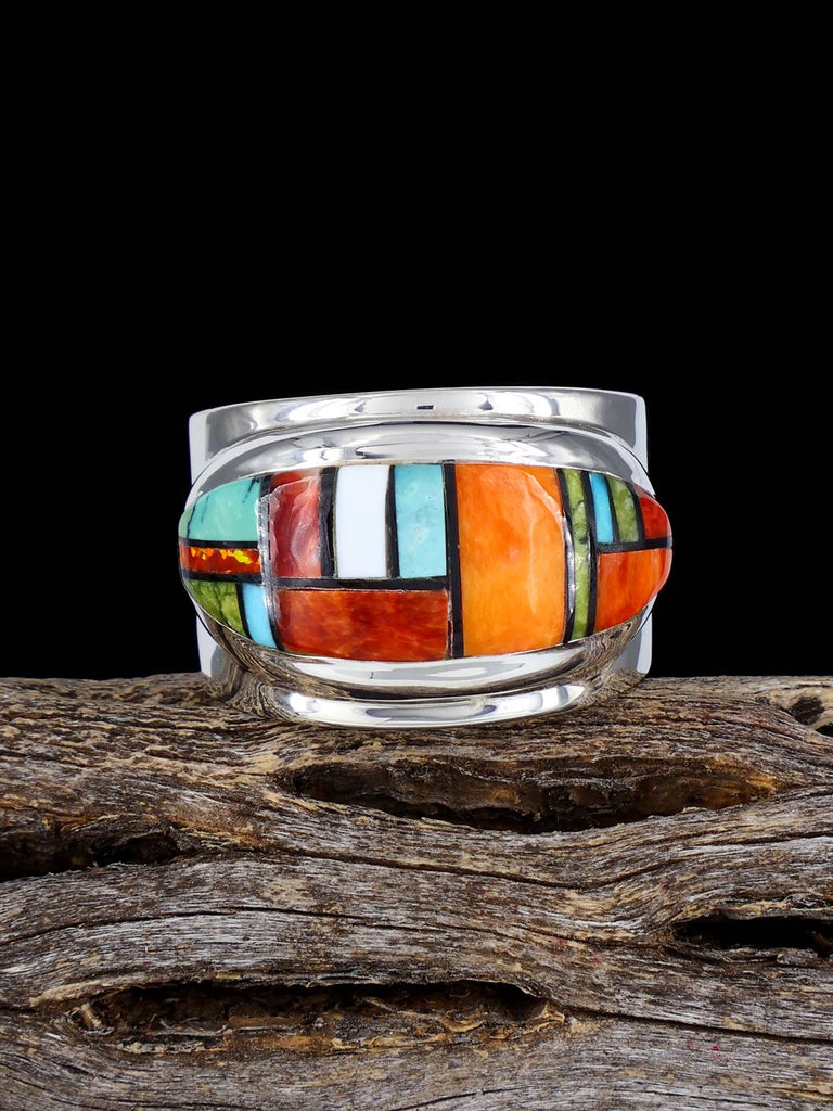 Multistone Inlay Ring Size 10 - PuebloDirect.com