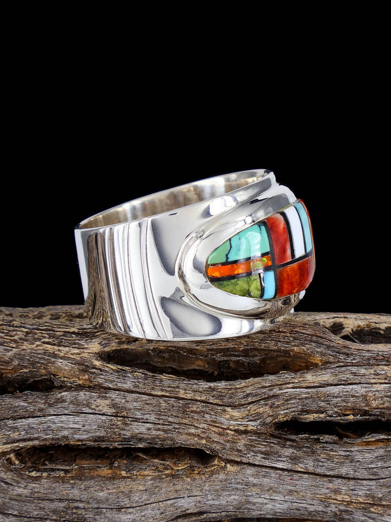 Multistone Inlay Ring Size 10 - PuebloDirect.com