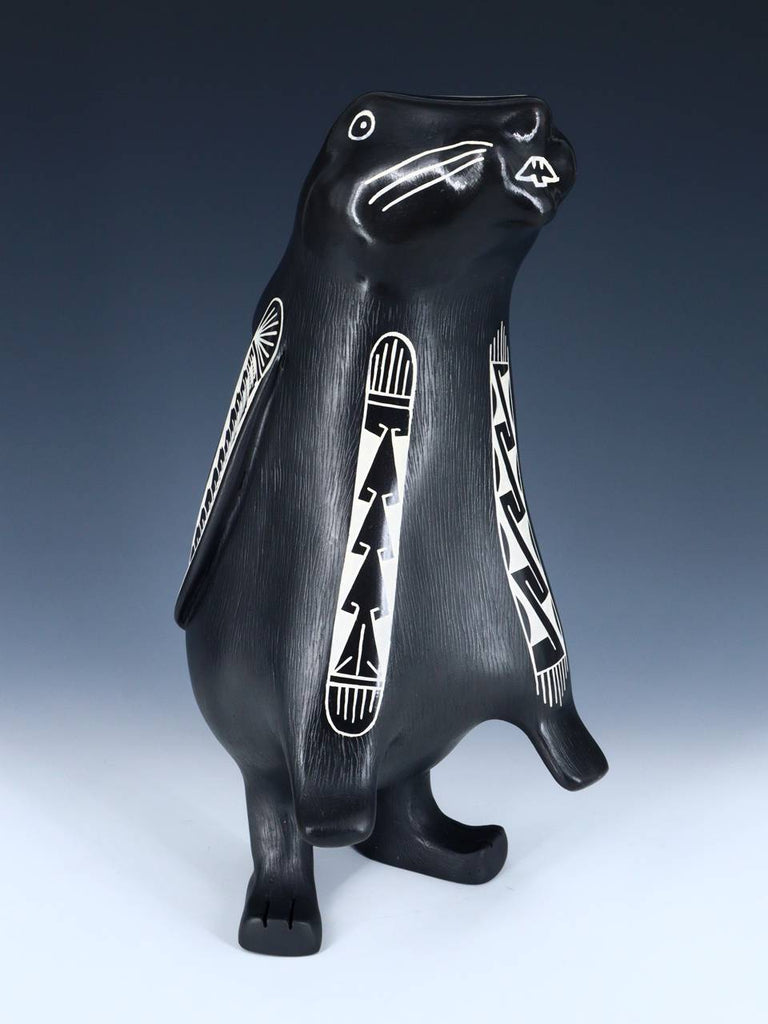 Mata Ortiz Hand Coiled Pottery Rabbit Effigy - PuebloDirect.com