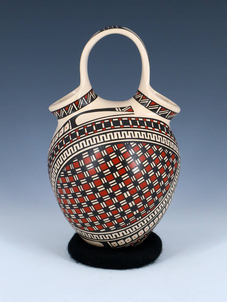 Mata Ortiz Hand Coiled Paquime Pottery Wedding Vase - PuebloDirect.com