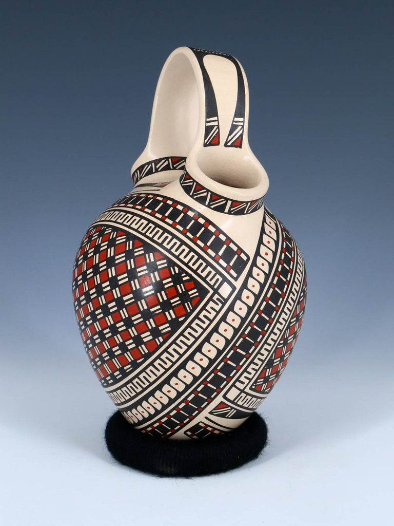 Mata Ortiz Hand Coiled Paquime Pottery Wedding Vase - PuebloDirect.com