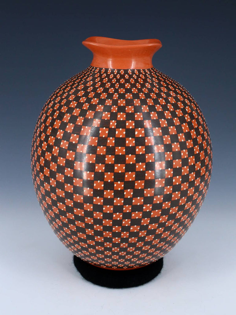 Mata Ortiz Hand Coiled Red Pottery Vase - PuebloDirect.com