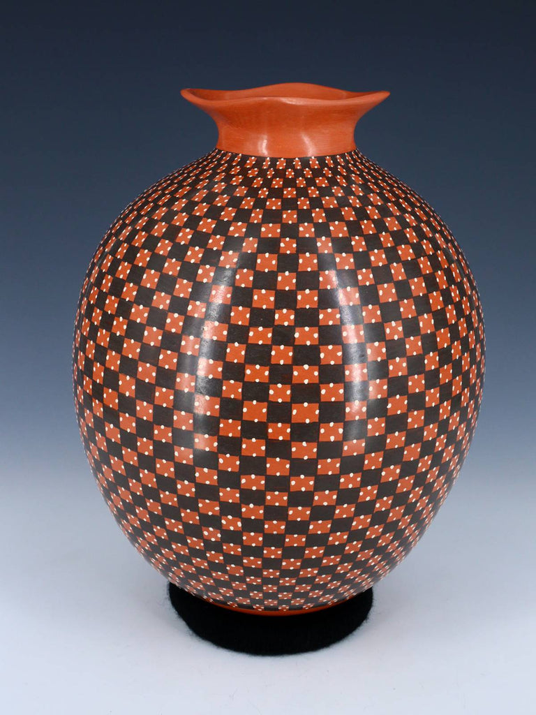 Mata Ortiz Hand Coiled Red Pottery Vase - PuebloDirect.com