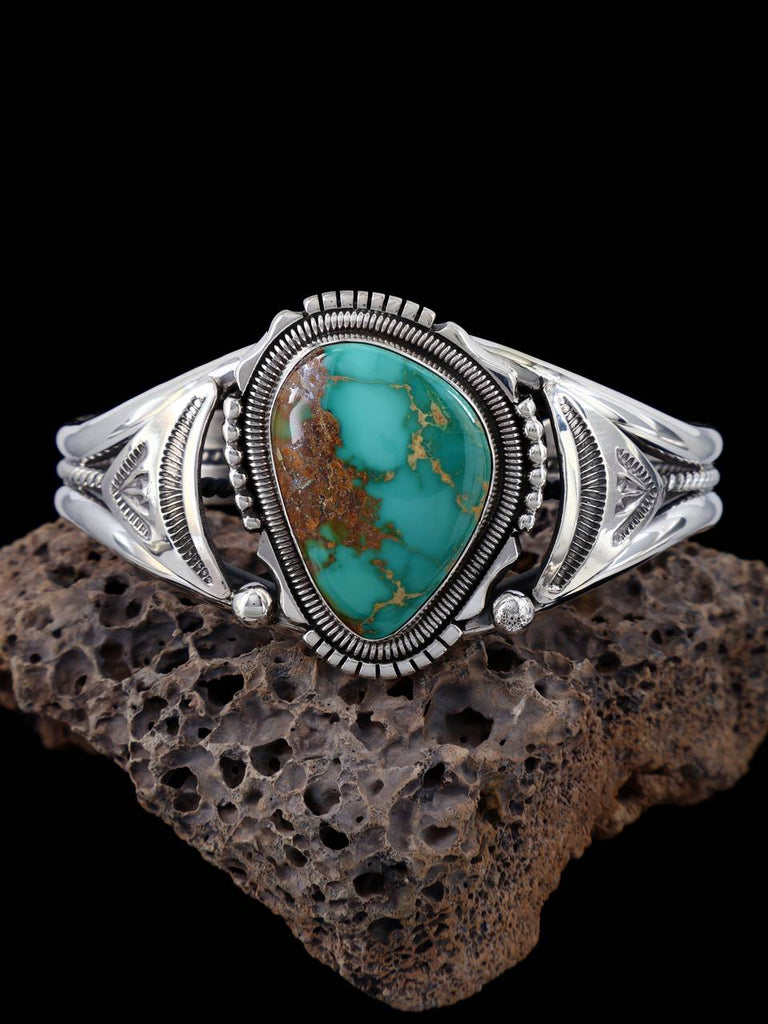 Native American Jewelry Natural Royston Turquoise Cuff Bracelet - PuebloDirect.com