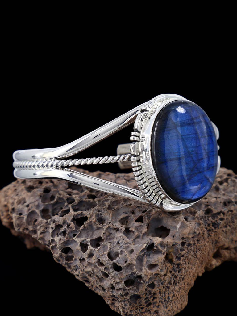 Native American Jewelry Labradorite Cuff Bracelet - PuebloDirect.com