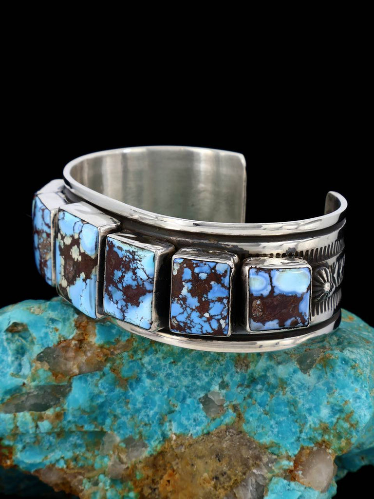 Native American Jewelry Natural Golden Hill Turquoise Cuff Bracelet - PuebloDirect.com