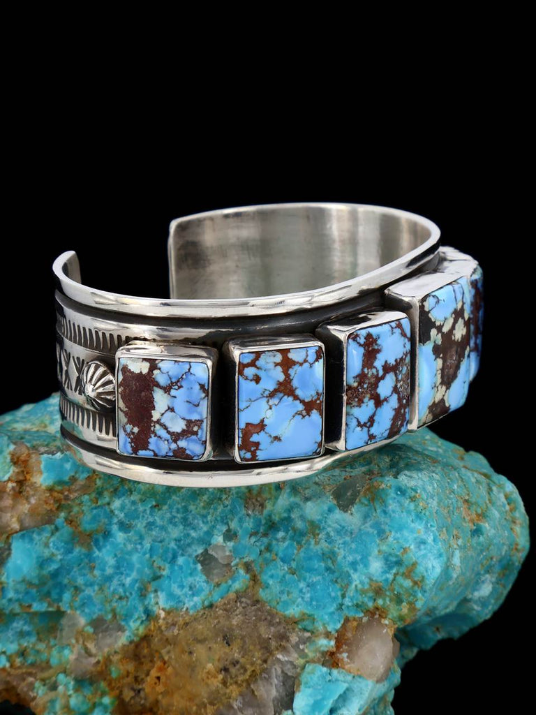 Native American Jewelry Natural Golden Hill Turquoise Cuff Bracelet - PuebloDirect.com