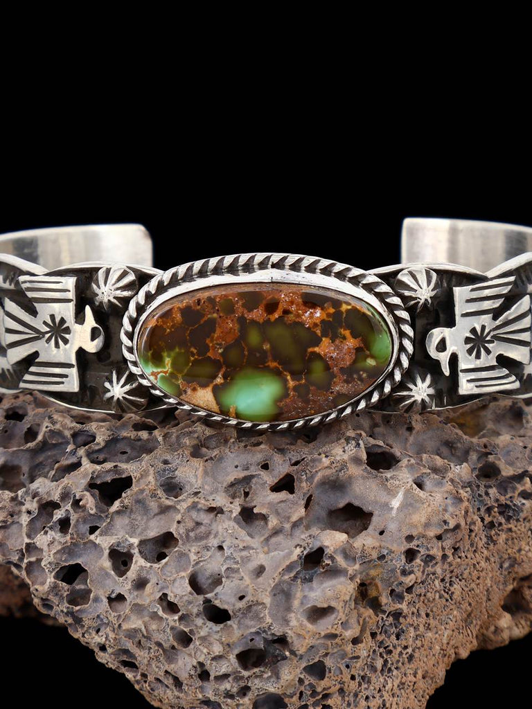 Native American Indian Jewelry Natural Royston Turquoise Cuff Bracelet - PuebloDirect.com