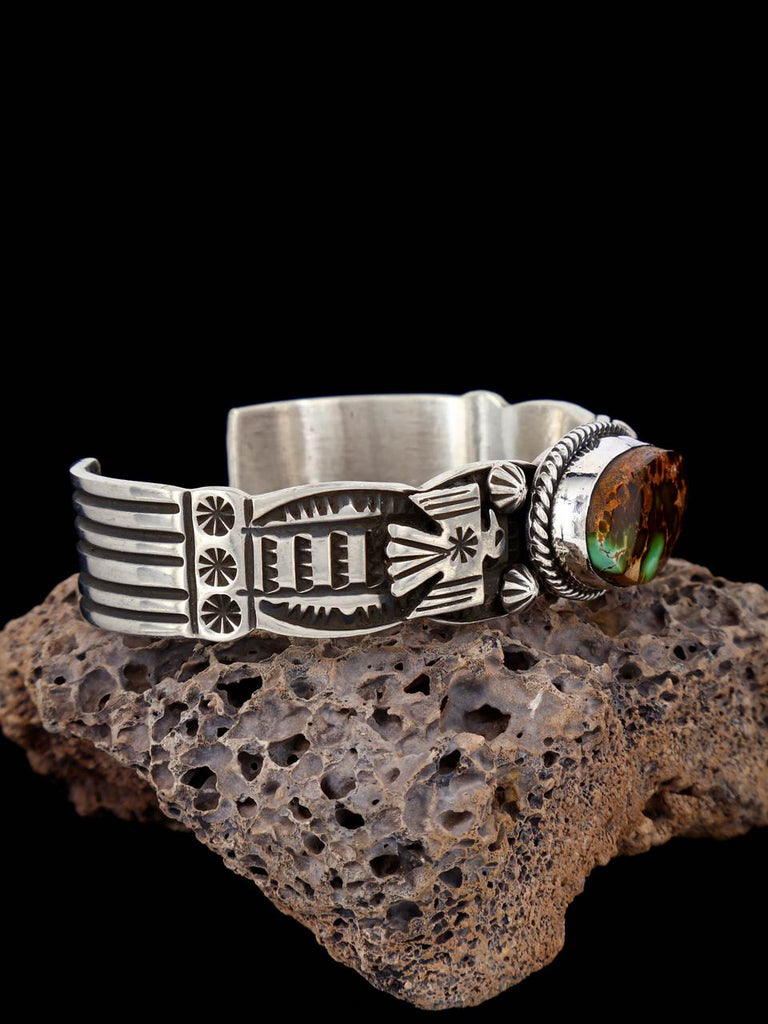 Native American Indian Jewelry Natural Royston Turquoise Cuff Bracelet - PuebloDirect.com