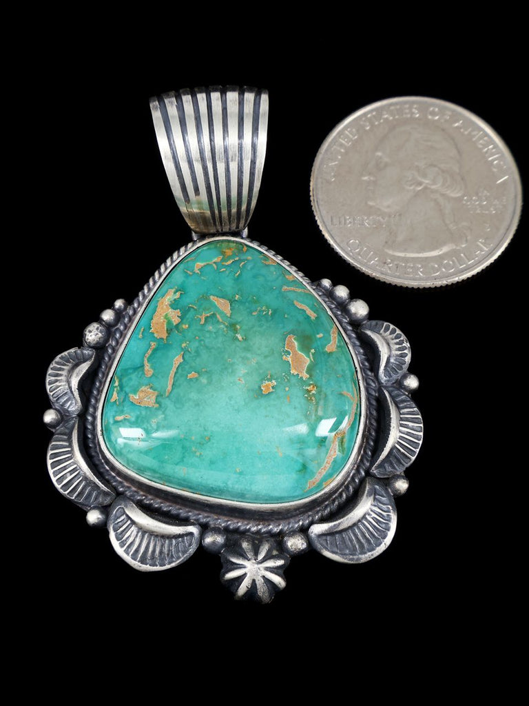 Native American Jewelry Royston Turquoise Pendant - PuebloDirect.com