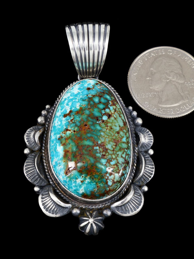 Native American Jewelry Patagonia Turquoise Pendant - PuebloDirect.com