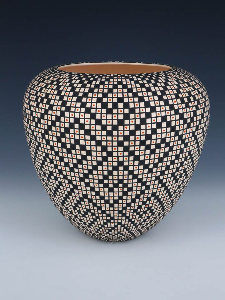 Acoma Pueblo Hand Coiled Fine Line Pottery - PuebloDirect.com