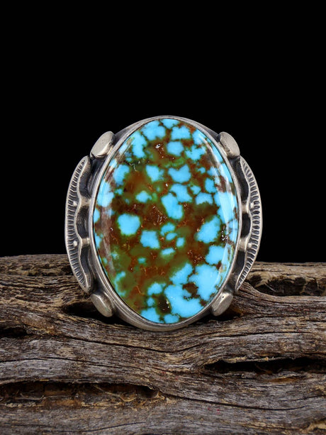 Native American Kingman Turquoise Ring, Size 12 - PuebloDirect.com