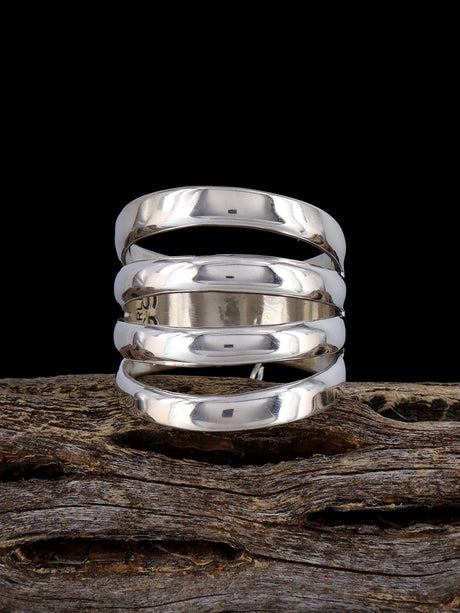 Native American Sterling Silver Ring, Multiple Sizes - PuebloDirect.com