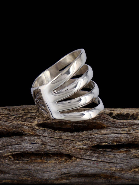 Native American Sterling Silver Ring, Multiple Sizes - PuebloDirect.com