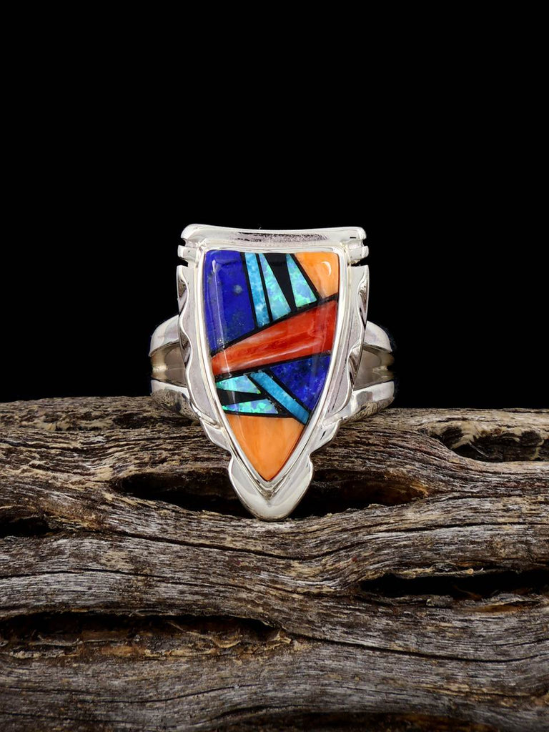 Multistone Inlay Ring Size 5 1/4 - PuebloDirect.com