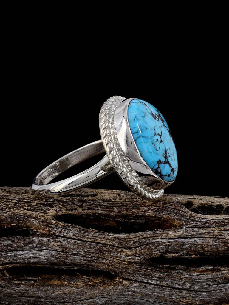 Sterling Silver Egyptian Turquoise Ring, Size 8 1/4 - PuebloDirect.com