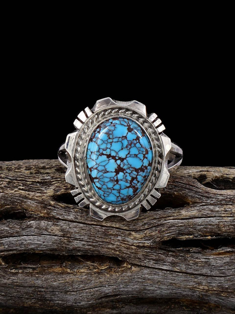 Sterling Silver Egyptian Turquoise Ring, Size 8 1/4 - PuebloDirect.com