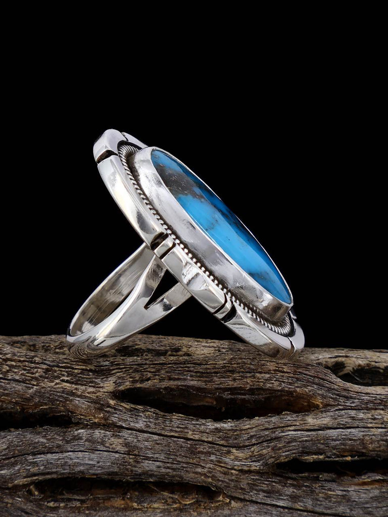 Sterling Silver Kingman Turquoise Ring, Size 5 3/4 - PuebloDirect.com