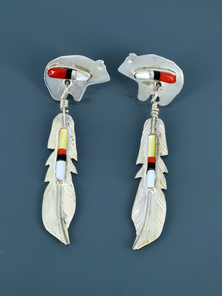 Buy Kanyaadhan by DhirajAayushi Feather Embroidered Earrings Online  Aza  Fashions