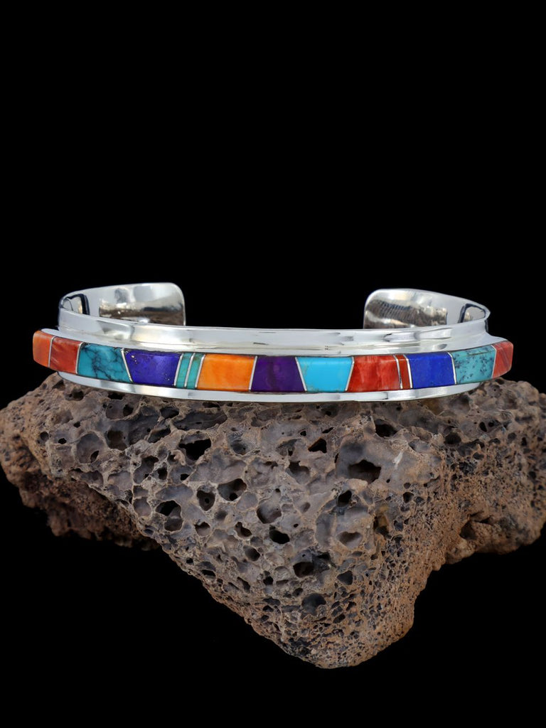 Native American Multistone Inlay Bracelet - PuebloDirect.com