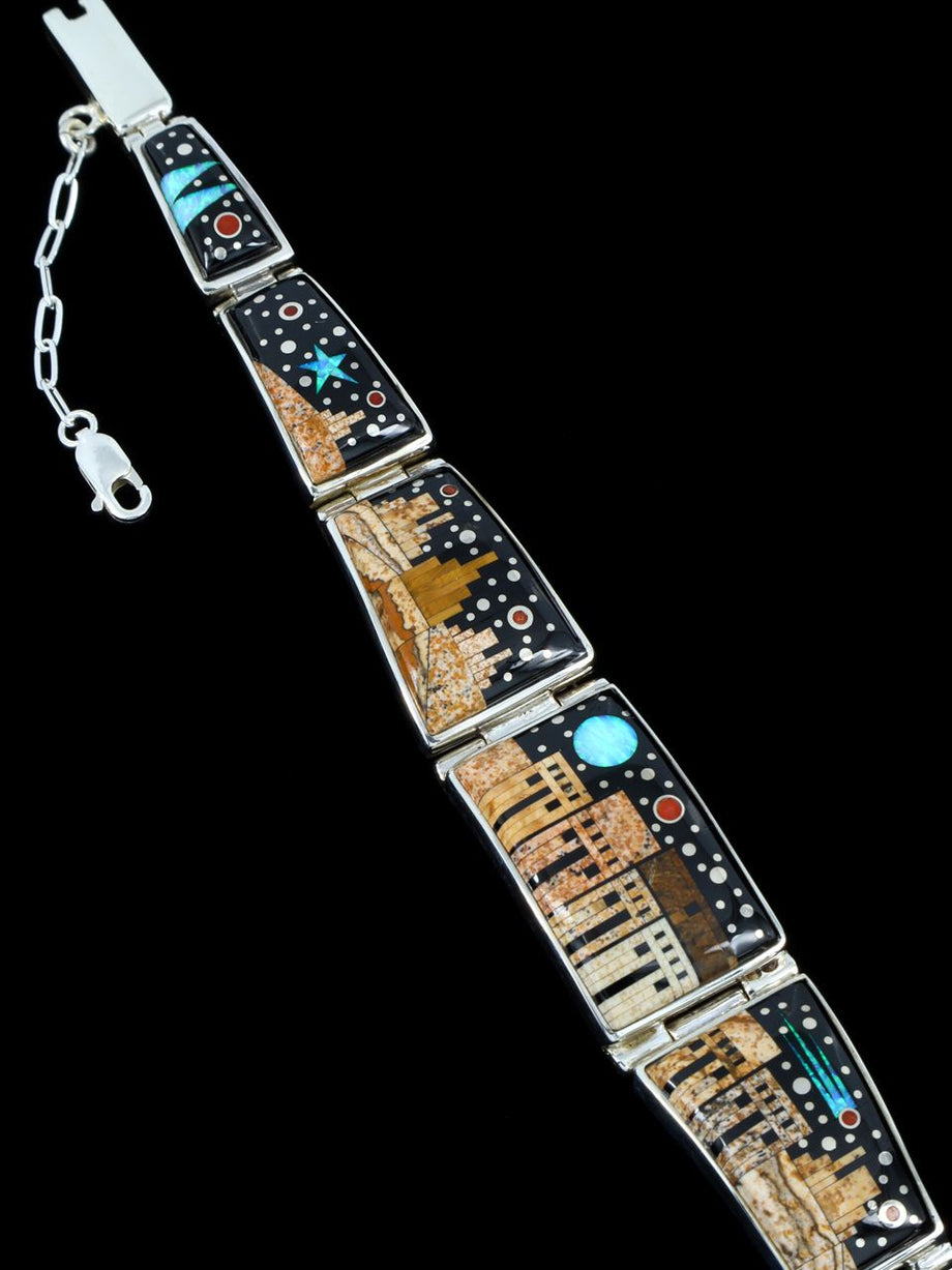 Stars In The Sky Native American Navajo Turquoise Sterling Silver