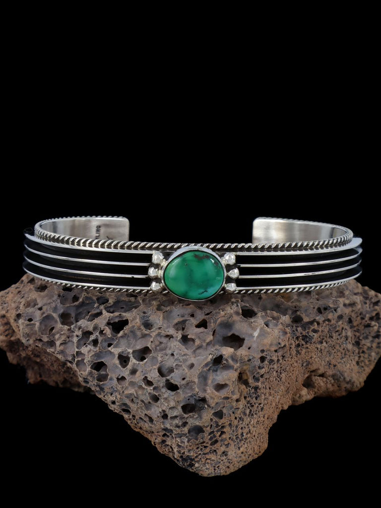Native American Jewelry Sonoran Gold Turquoise Cuff Bracelet - PuebloDirect.com