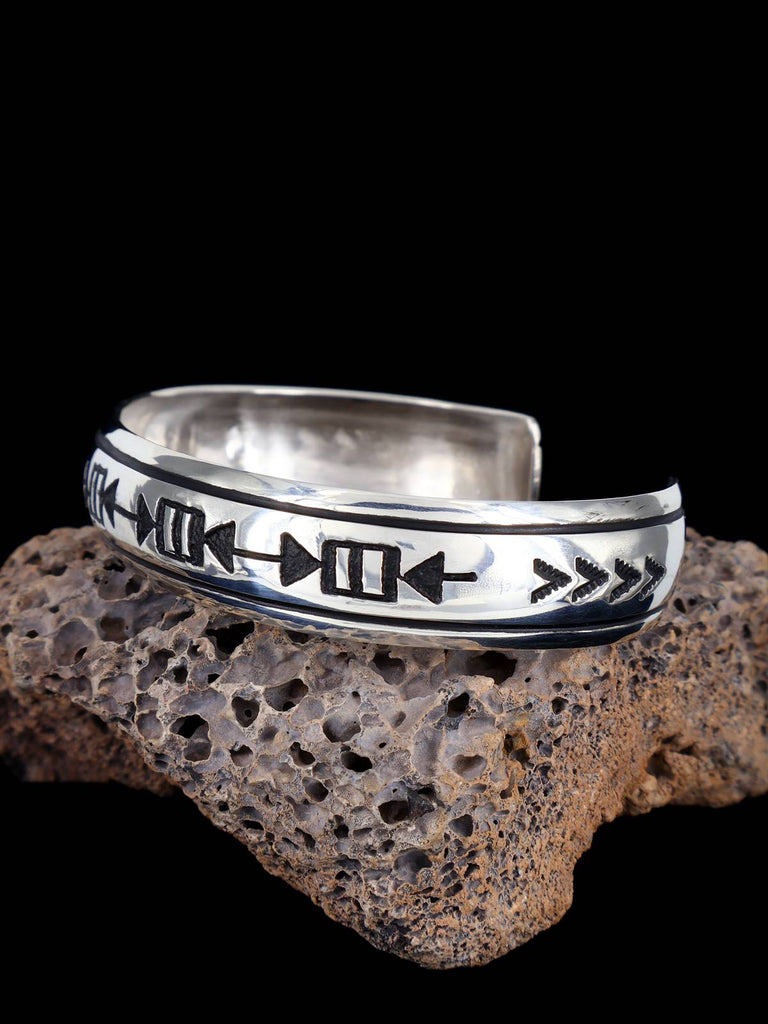 Native American Jewelry Hand Crafted Sterling Silver Bracelet - PuebloDirect.com