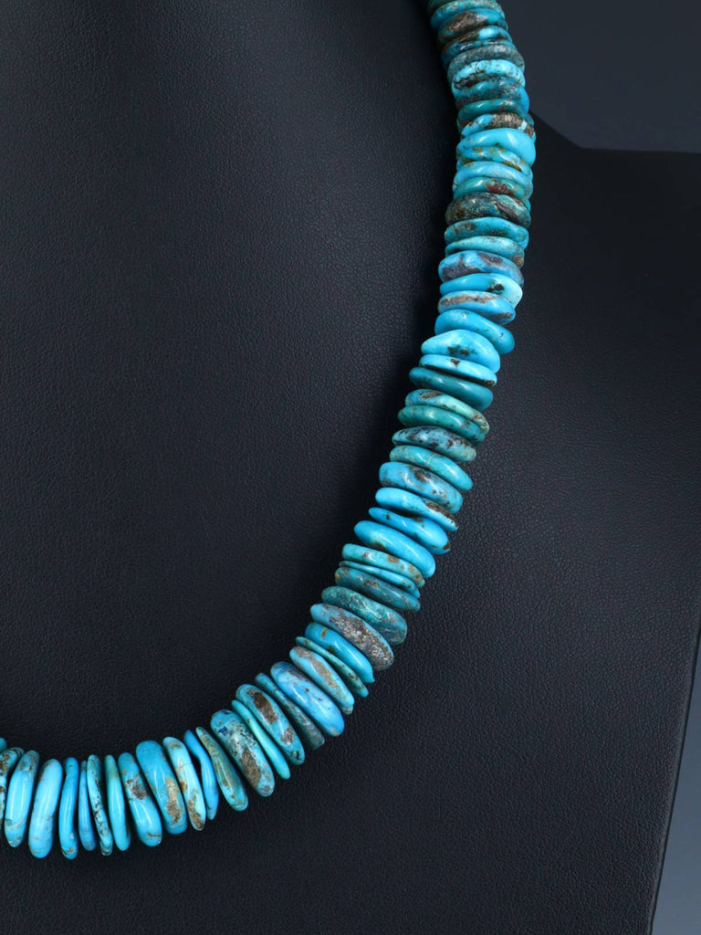 Native American Jewelry Single Strand Turquoise Necklace - PuebloDirect.com