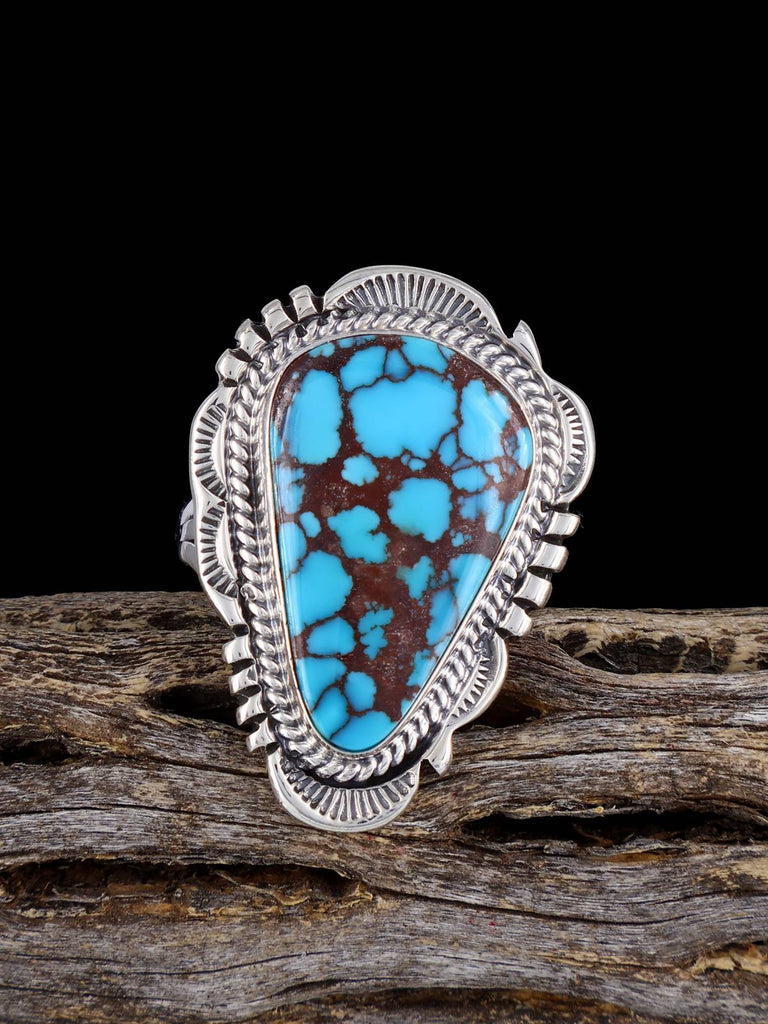 Egyptian Turquoise Sterling Silver Ring, Size 10 - PuebloDirect.com