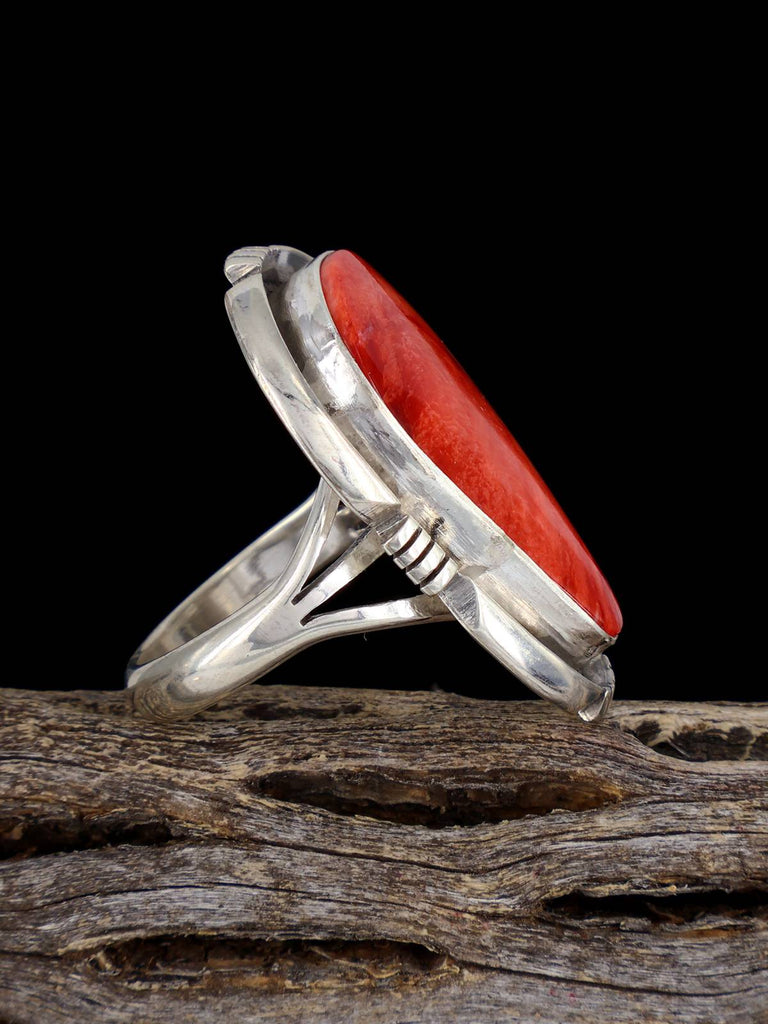 Navajo Spiny Oyster Ring, Size 10 - PuebloDirect.com