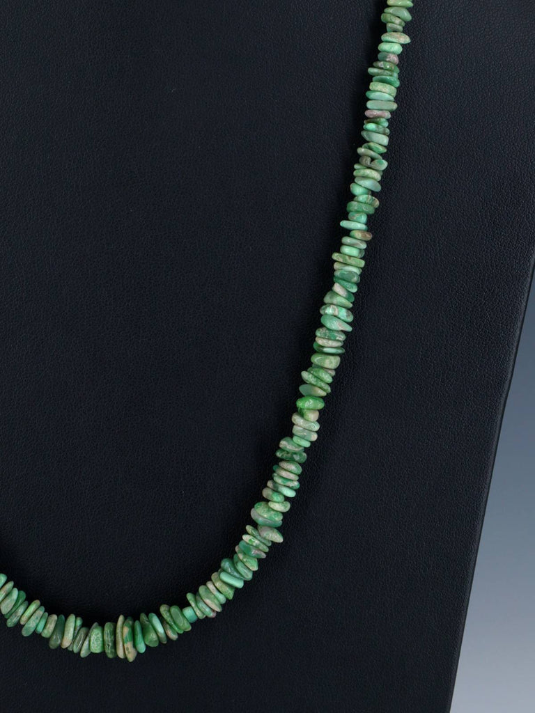 Navajo Single Strand Lucin Variscite Necklace - PuebloDirect.com