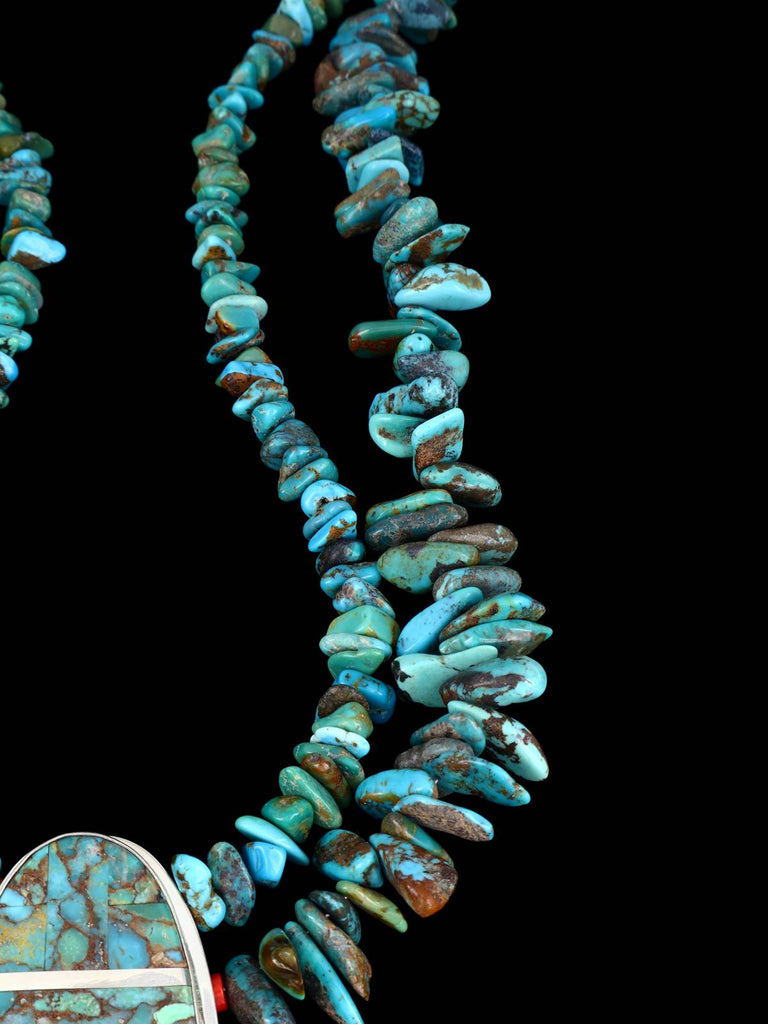 Santo Domingo Double Strand Turquoise Necklace - PuebloDirect.com