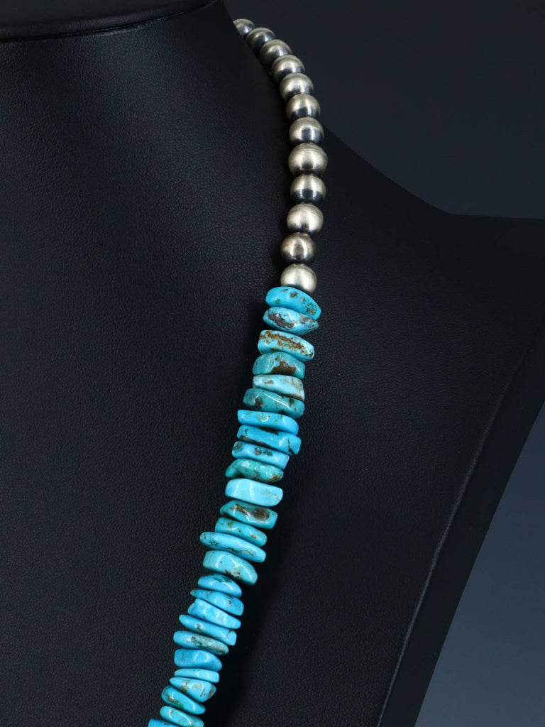 Native American Jewelry Single Strand Turquoise Necklace - PuebloDirect.com