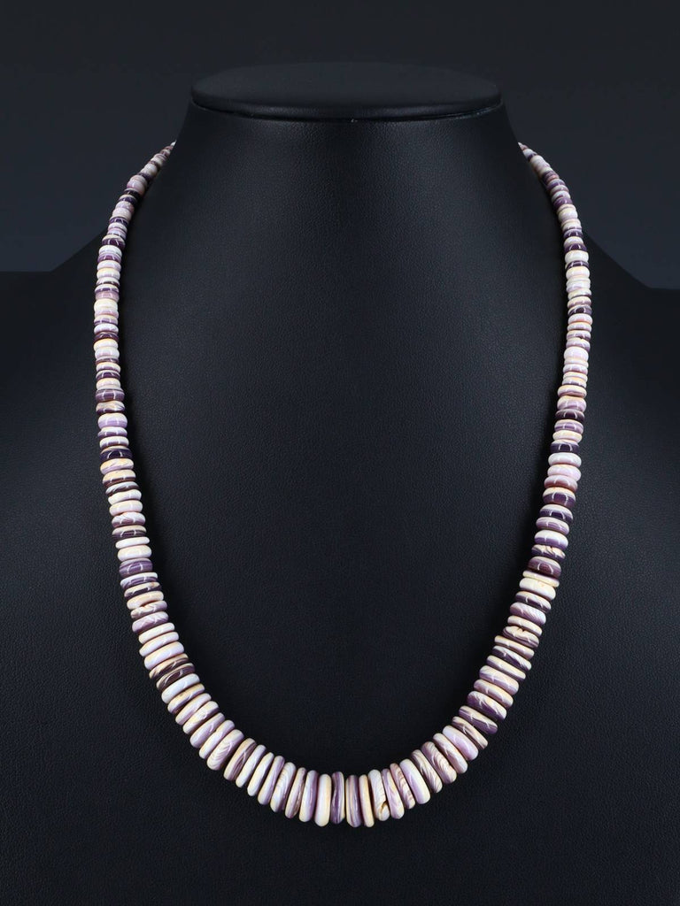 Navajo Single Strand Wampum Shell Necklace - PuebloDirect.com