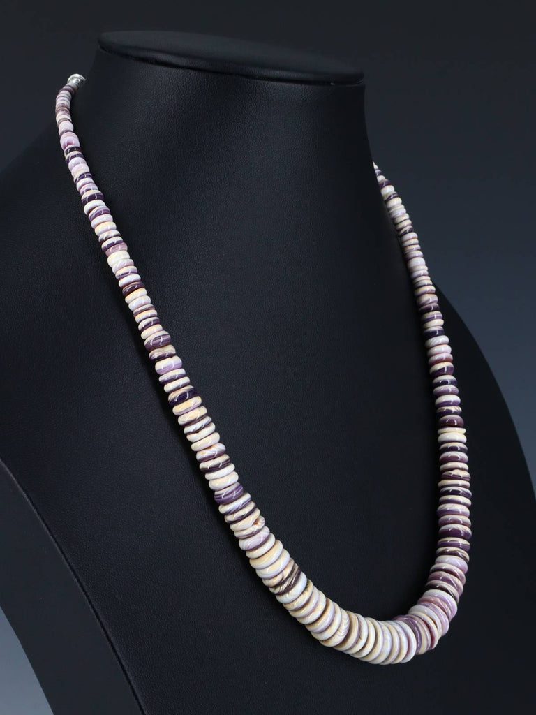 Navajo Single Strand Wampum Shell Necklace - PuebloDirect.com