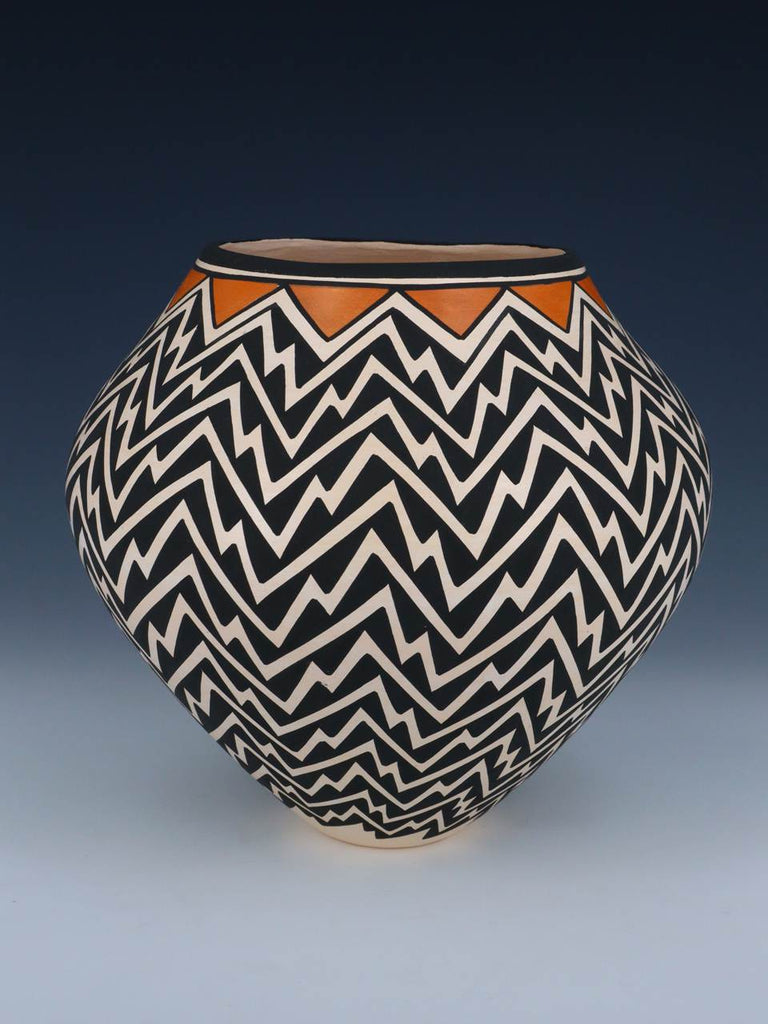 Acoma Pueblo Hand Coiled Geometric Painted Pottery - PuebloDirect.com