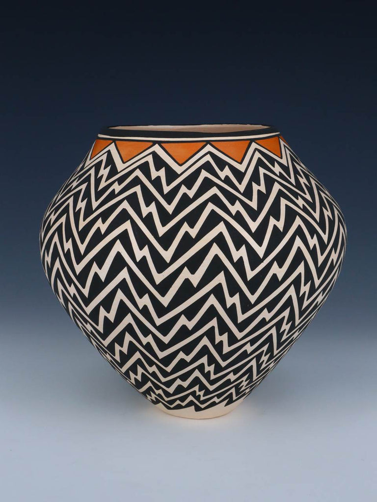 Acoma Pueblo Hand Coiled Geometric Painted Pottery - PuebloDirect.com