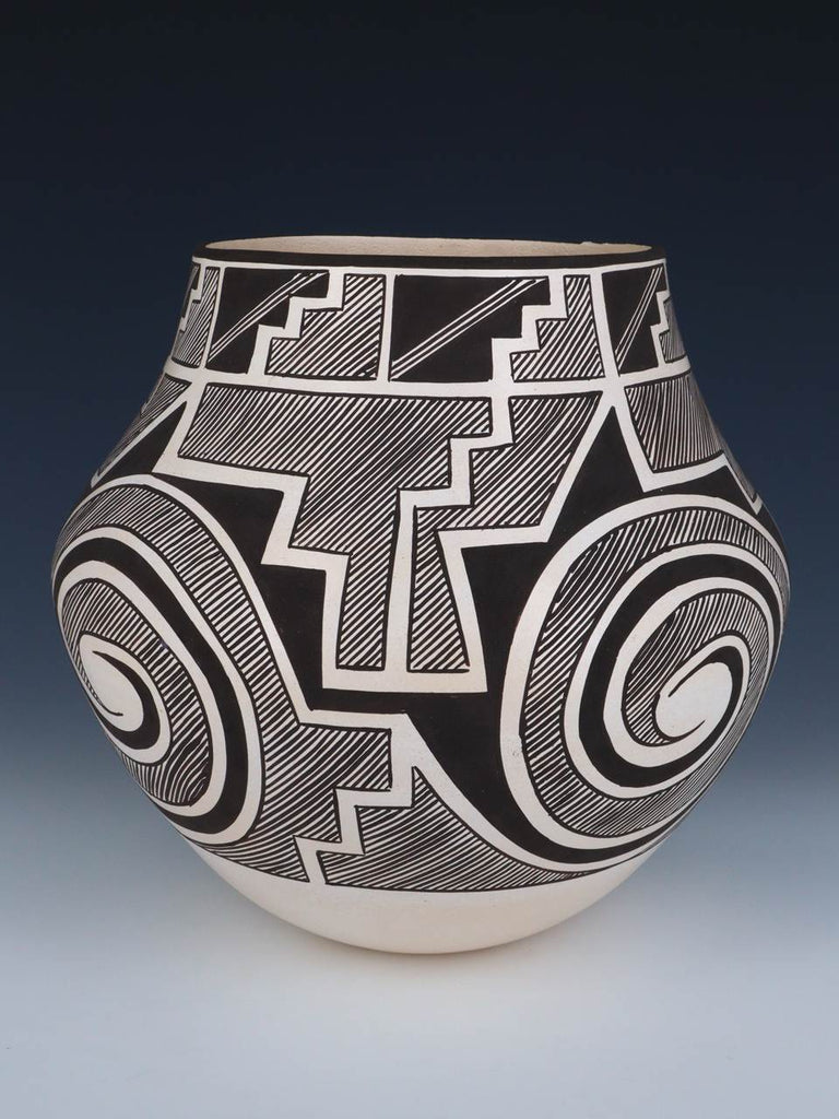 Laguna Acoma Pueblo Hand Coiled Pottery Bowl - PuebloDirect.com