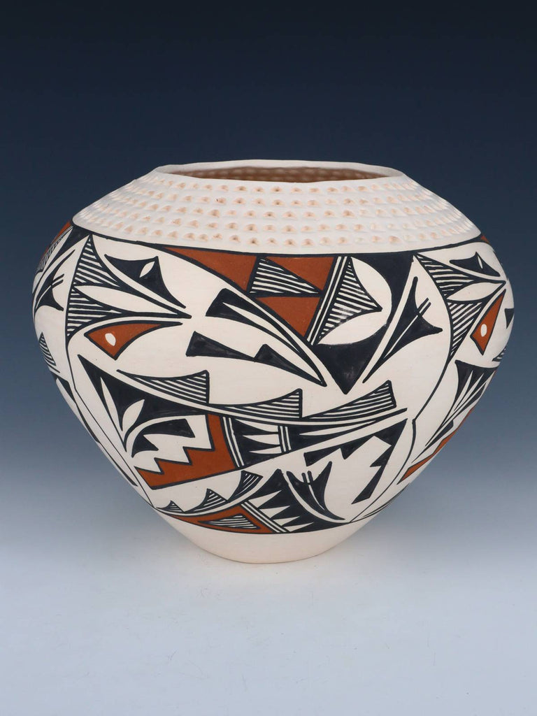 Acoma Pueblo Hand Painted Pottery Bowl - PuebloDirect.com