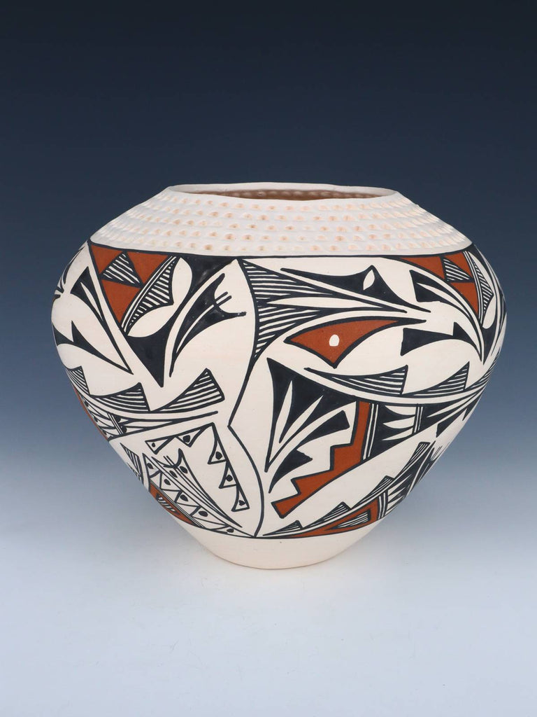 Acoma Pueblo Hand Painted Pottery Bowl - PuebloDirect.com