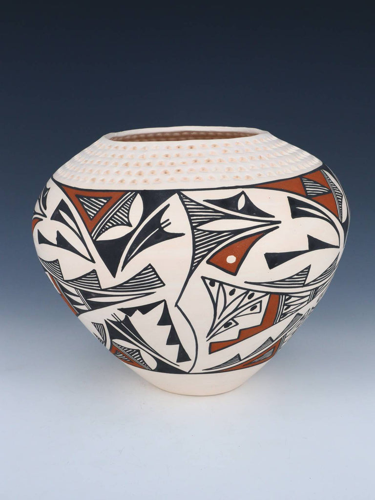 Acoma Pueblo Hand Painted Pottery Bowl - PuebloDirect.com