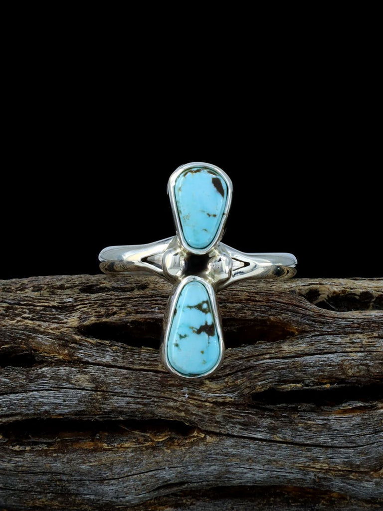 Native American Golden Hill Turquoise Ring, Size 9 - PuebloDirect.com