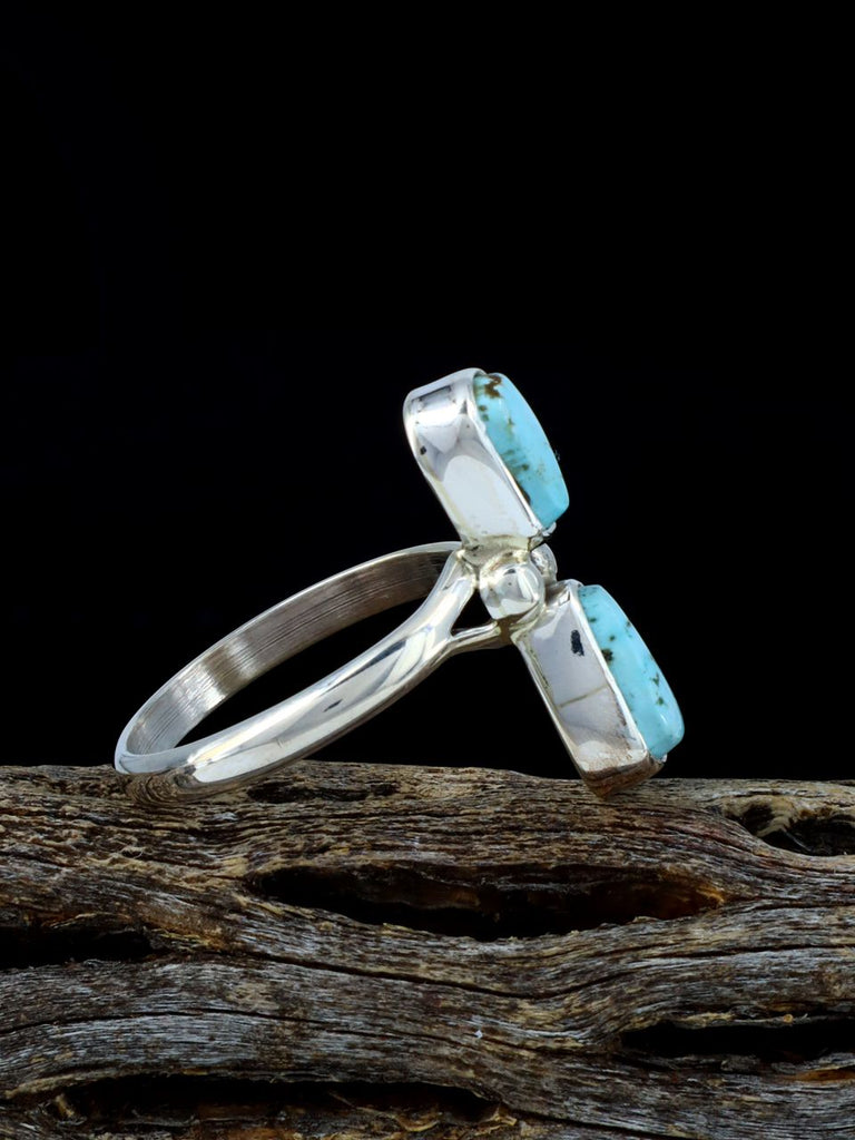 Native American Golden Hill Turquoise Ring, Size 9 - PuebloDirect.com