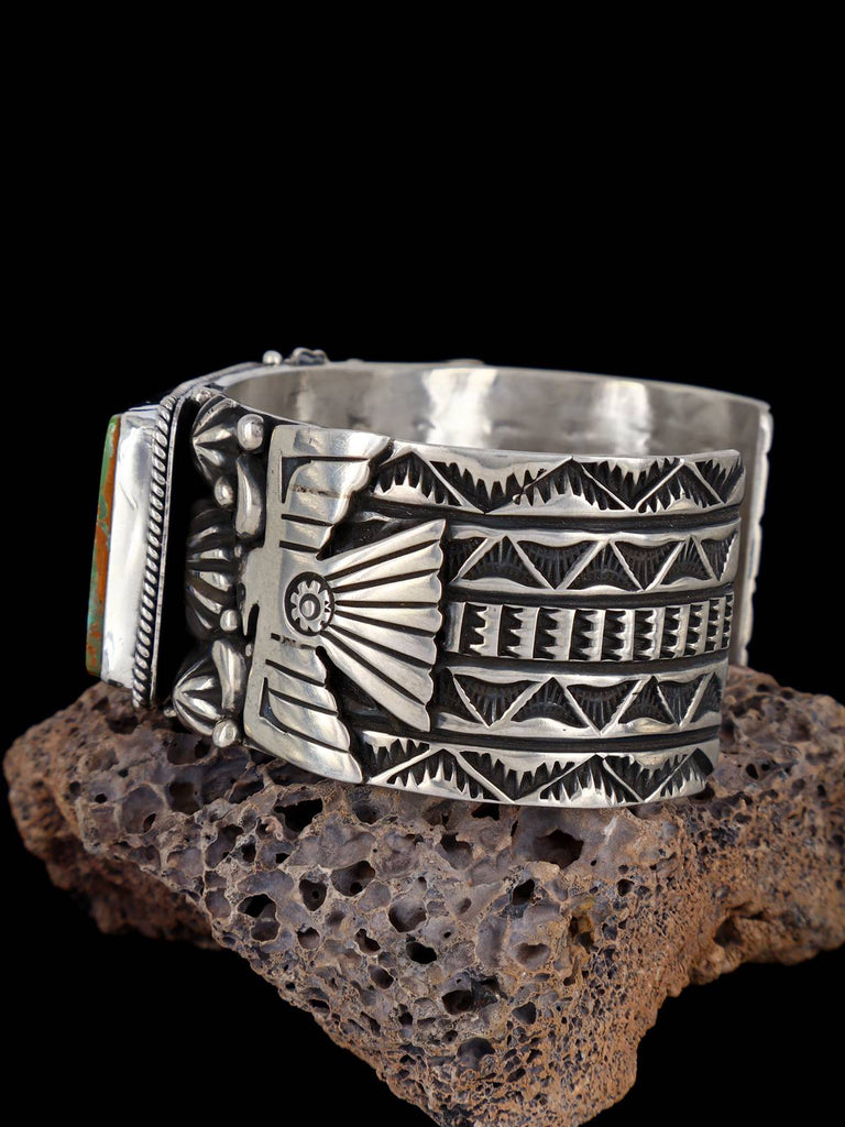 Native American Indian Jewelry Natural Royston Turquoise Cuff Bracelet - PuebloDirect.com