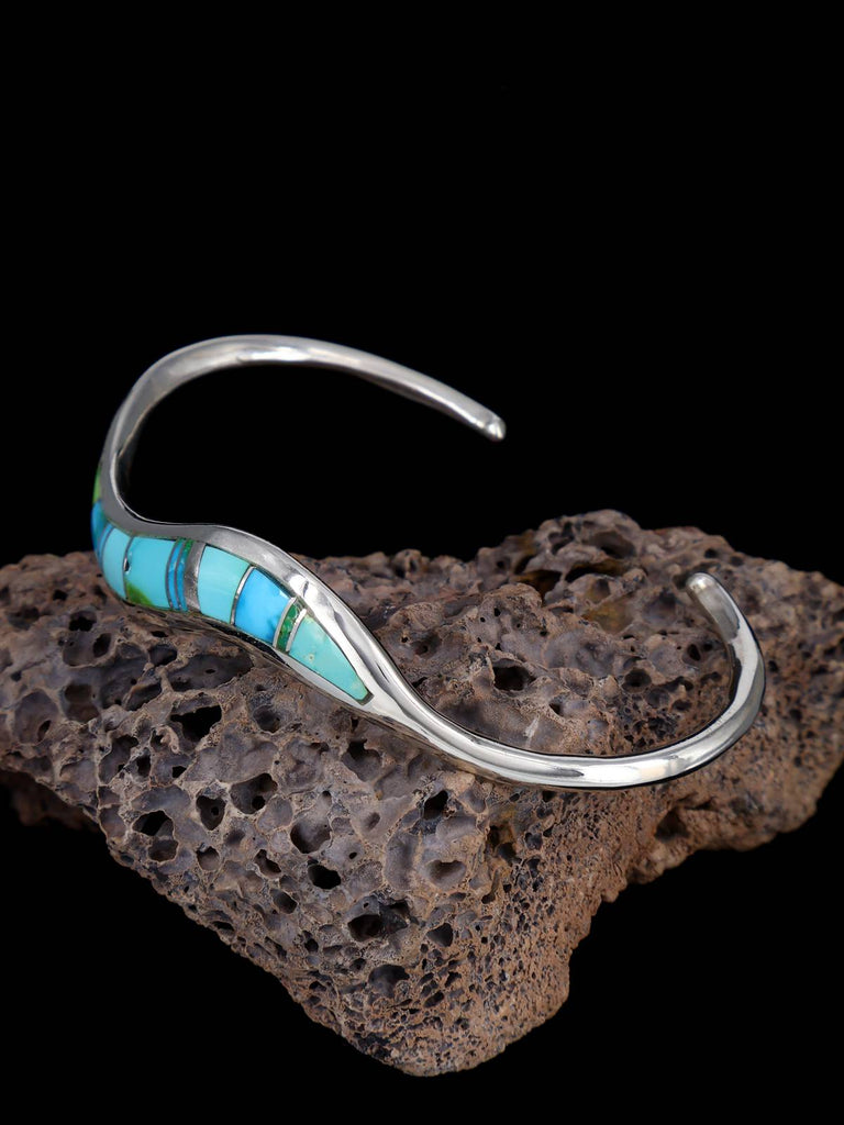 Native American Jewelry Turquoise Inlay Bracelet - PuebloDirect.com