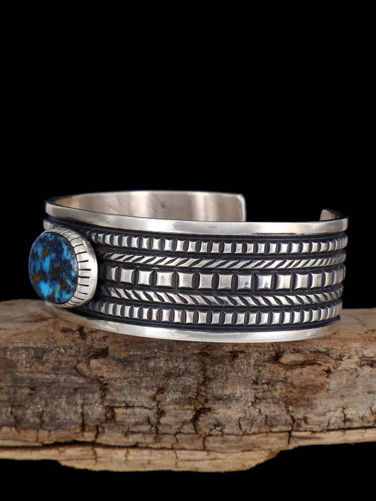 Native American Jewelry Godber Burnham Turquoise Cuff Bracelet - PuebloDirect.com