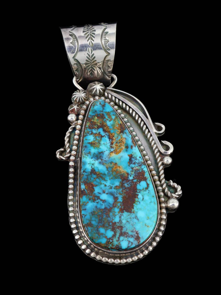 Native American Jewelry Natural Royston Turquoise Pendant - PuebloDirect.com