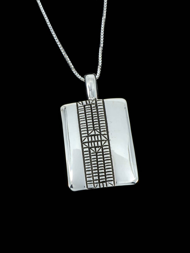 Native American Jewelry Sterling Silver Overlay Pendant - PuebloDirect.com